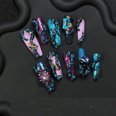 Dark Shining Hot Girl Mysterious White Theme Manicure Customization